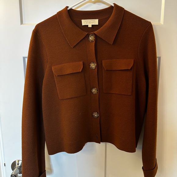 Sezane Betty Cardigan (Hazelnut) - Picture 5 of 8